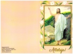 Húsvéti képeslap - nagy méretű - kinyithatós